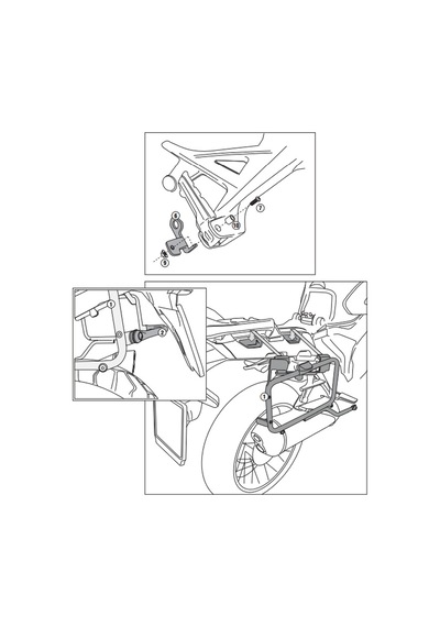 Kappa Klr1110 Honda Crosstourer 1200 12-15 Yan Canta Tasıyıcı Renkli