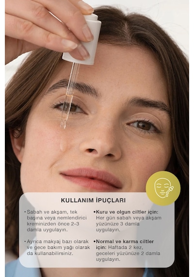 Dolgunlaştırıcı Yüz Serumu 5 Organik Bitkisel Yağ İçerikli - 30 Ml
