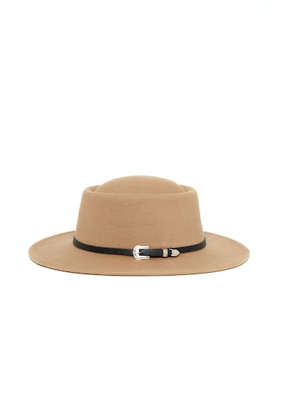 Berellini Kaşe Kaşmir - Unisex Geniş Fotör Bej