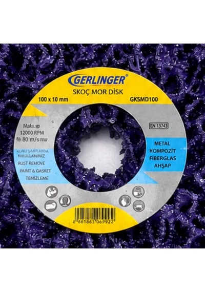 Gerlınger Skoç Mor Disk Boya Kazıyıcı 10 X 100 Mm