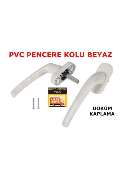 Aluminyum Demir Döküm Boyalı Beyaz Pvc Pimapen Pencere Kolu Aluminyum Demir Döküm Boyalı Beyaz Pvc Pimapen Pencere Kolu