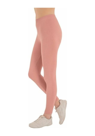 Crozwise Kadın Tayt Fitilli Simless Bayan 3168-pembe