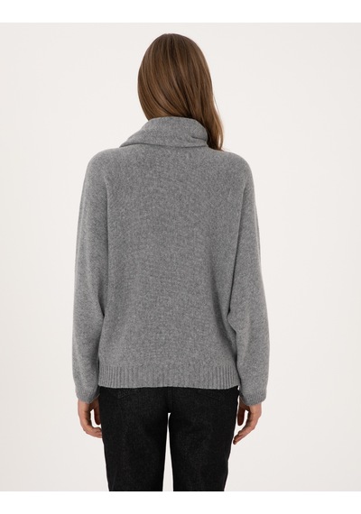 Pierre Cardin Kadın Gri Melanj Kazak /triko 50311855-vr086 Gri Melanj