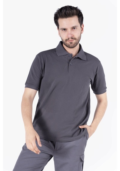 Polo Yaka T-shirt Antrasit Gri