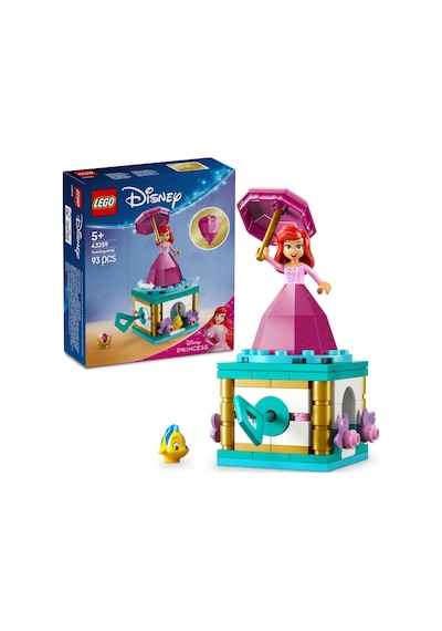 LEGO® ǀ Disney Princess Dönen Ariel 43259 - 5 Yaş ve Üzeri Prenses Seven Çocuklar için Mini Bebek Figürü İçeren Oyuncak Yapım Seti (93P)
