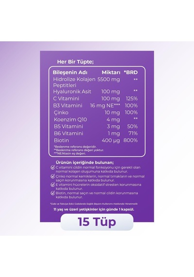 Kolajen Beauty 15 Tüp