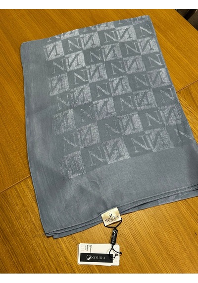 Noura Scarf Diamond Pamira Şal Kot Mavi Çok Renkli