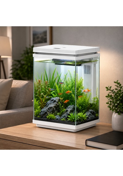 Atf-200 10 Litre Led Cam Akvaryum Beyaz