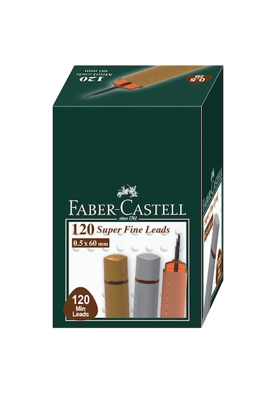 Faber-castell Grıp Min 0.5 2b 60mm. 120'li Gümüş