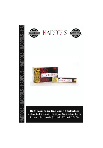 Özel Seri Oda Kokusu Rahatlatıcı Koku Arkadaşa Hediye Deepıka Aum Rıtual Aromalı Çubuk Tütsü 15 Gr