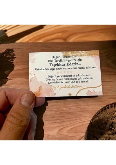 E-ticaret Teşekkür Kartı 5x8 Cm 100 Adet