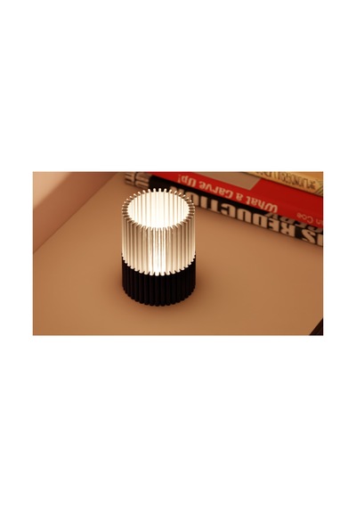 Modern Dalgalı Tasarım Dekoratif Led Gece Lambası - Usb Girişli Şık Masa Lambası