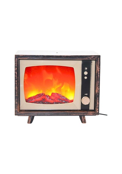 Dekoratif Tv Tasarımlı Ledli Şömine Lamba 18x22cm Aalk2511