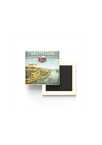 9x9 Cm Buzdolap Magnetleri - Slovakya - Slovakia - 2'li Retro Ve Pul Seti