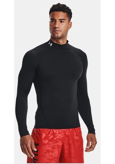 Under Armour Erkek HeatgearArmour Mock Uzun Kollu 1369606-001 Siyah - Beyaz