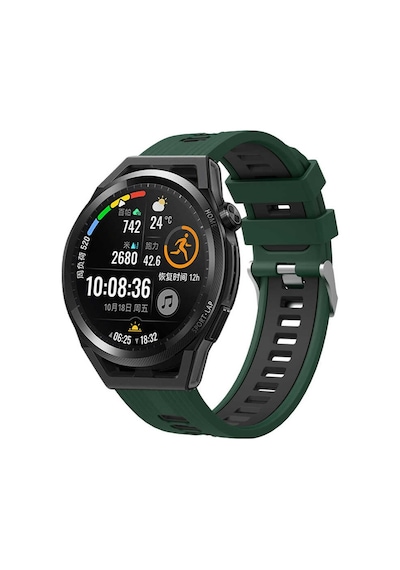 Huawei Honor Magic 2 42Mm Kordon Çift Renk Çizgili Kordon