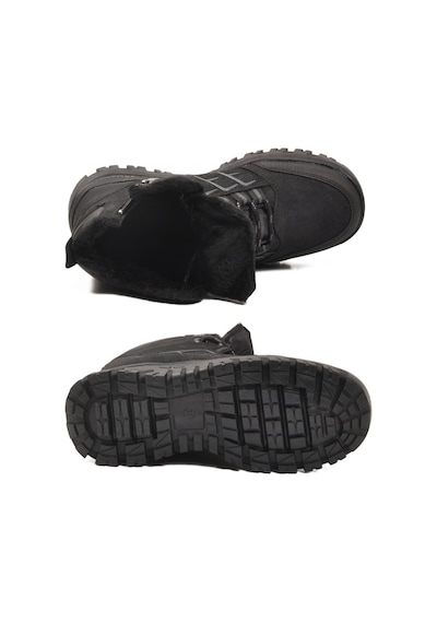 Siyah İçi Kürklü Kaymaz Taban Unisex Bot 700 G Siyah