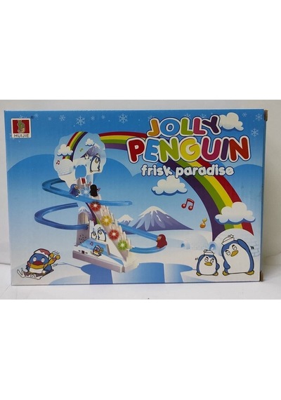 Oyuncak Penguen Kaydıraklı Işıklı Sesli Dön Dolaş Kaydıraklı Merdivenli Penguen