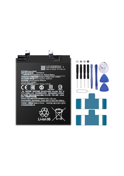 Cbtx Xiaomi Mi 11 Pro / Mi 11 Ultra İçin Bm55 5000mah Li-polimer Pil Değiştirme