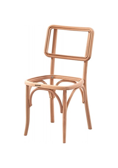 Masifart Pruna Sofa Sandalye Cilasız Ham Ham