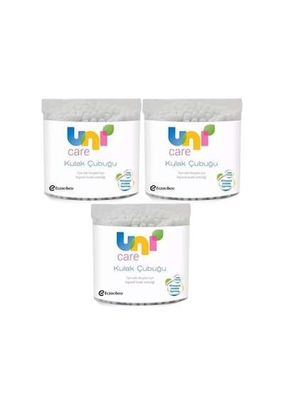 Uni Baby Kulak Temizleme Çubuğu 100 Adet 3 Lü Set