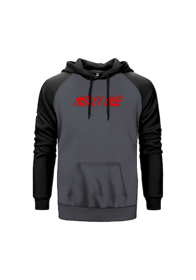 Mötley Crüe 1981 Gri Renk Reglan Kol Sweatshirt Gri