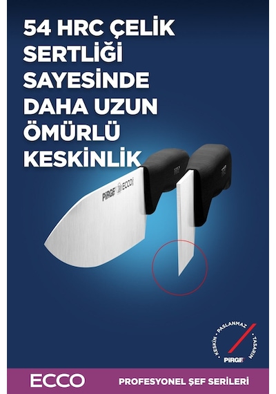 Pirge Ecco Şef Çantalı Bıçak Seti 6 Parça Siyah