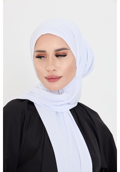 Hürrem Bone Beyaz Pratik Hazır Geçmeli Tesettür Bone Sandy Boyunluklu Çıtçıtlı 2505 42 Beyaz