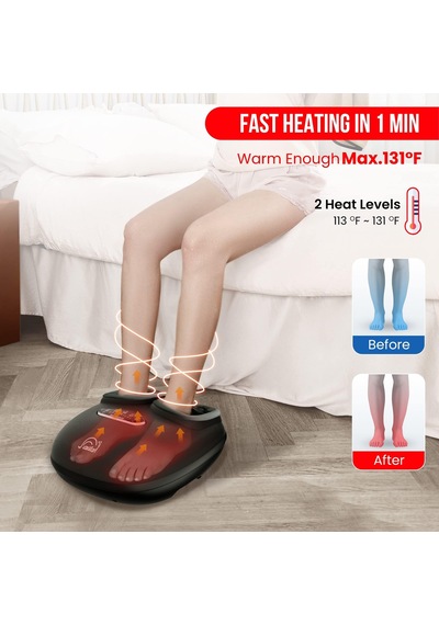 Snailax Shiatsu Ayak Masajı Isı İle Derin Yoğurma Sıkıştırma Titreşim Ayak Masajı Plantar Fasiit Nöropati Ayak Isıtıcı Masa Altında Boyutu 13 Erkekler İçin Hediyeler Snailax Shiatsu Ayak Masajı Isı İle Derin Yoğurma Sıkıştırma Titreşim Ayak Masajı Plantar Fasiit Nöropati Ayak Isıtıcı Masa Altında Boyutu 13 Erkekler İçin Hediyeler