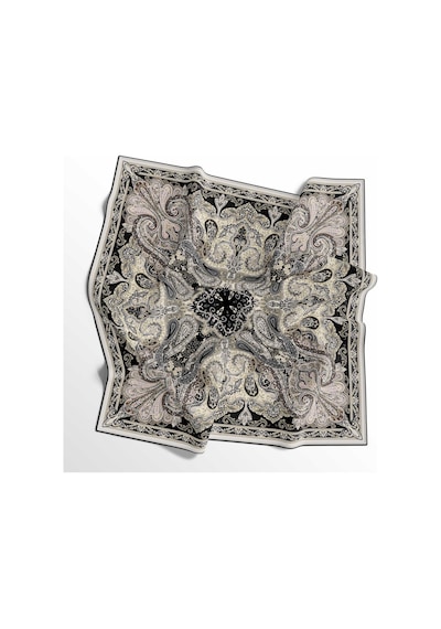 İpekal Soft Pamuk Eşarp - 05406 - 90 X 90 / Krem-siyah - 15 Krem-siyah - 15