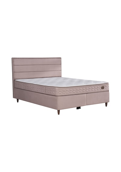 Kilim Mobilya Hilton Sandıklı Baza Başlık Paket Yaylı Pedli Yatak Seti Vizon 140x190