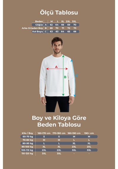 Goffra Erkek Focus Esnek Kumaş Yumuşak Dokulu Günlük Sweatshirt Siyah M401-r0342-06