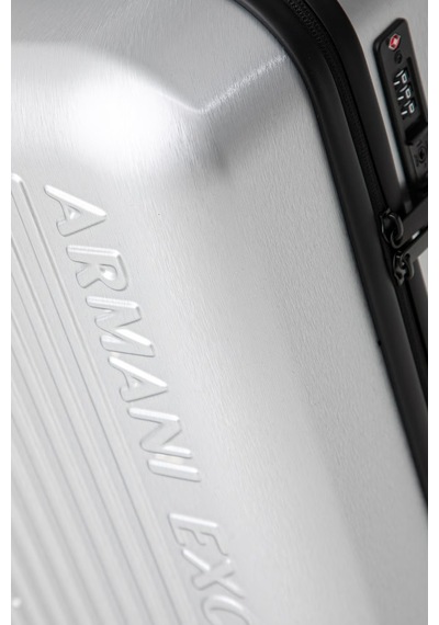 Armani Exchange Logolu Şifreli Kabin Boy Valiz Kadın Valiz Xw002233 Af30338 M8104 Gümüş