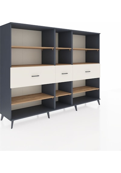 Hyperion Dolap 9 Raflı 3 Çekmeceli 220x44x163 Antrasit-çam/aytaş Antrasit-çam/aytaşı Hyperion Dolap 9 Raflı 3 Çekmeceli 220x44x163 Antrasit-çam/aytaş Antrasit-çam/aytaşı