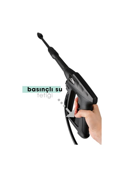 Vcr-100p Yüksek Basınçlı Oto Yıkama Makinesi - 150 Bar Hortumlu Ve Sprey Tabancalı