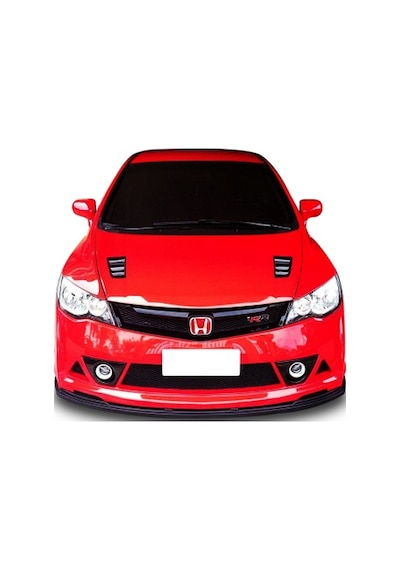 Honda Civic Fd6 Rr Ön Lip Ön Ek 2006-2011 Mugen St Parlak  Siyah