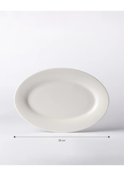 Madame Coco Cielo Kayık Tabak - Krem - 30 Cm 8684427205938 Ekru