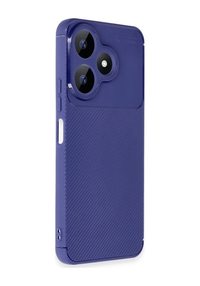 Xiaomi Redmi 13 4g Uyumlu Kılıf Auto Focus Karbon Kapak - Lacivert
