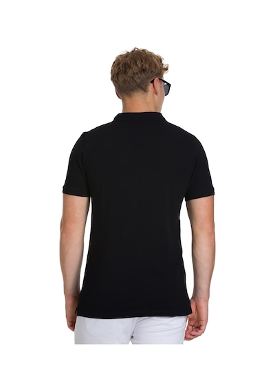Hatemoğlu Siyah Regular Fit 100% Pamuk Polo Yaka Tişört