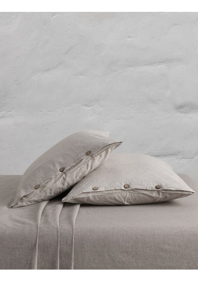 Berolige Chambray 100% Pamuklu Yıkamalı İplik Boya Lastikli Çarşaf Kahverengi 100x200