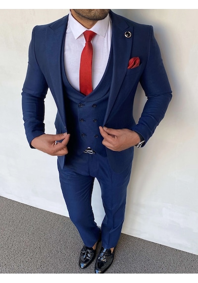 Modefendi Slim Fit İtalyan Kesim Düz Model Takım Elbise Parlement