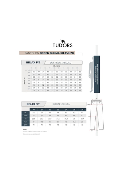 Tudors Erkek Regular Fit Beli Lastikli Bağcıklı Jogger Haki Pantolon Rahat Kesim Yan Cepli-36900 Haki