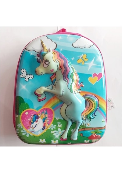 Taros Anaokulu Çantası Kabartmalı Unicorn Kod: 7024