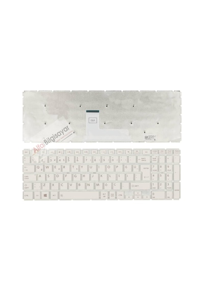 Toshiba Uyumlu Satellite L70-C-10V PSKZEE Klavye  Q-TR Beyaz Renk