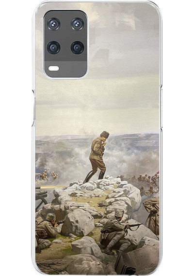 Oppo A54 Uyumlu Cephede Komutan Bağımsızlık Atatürk Baskılı Silikon Kılıf Renkli