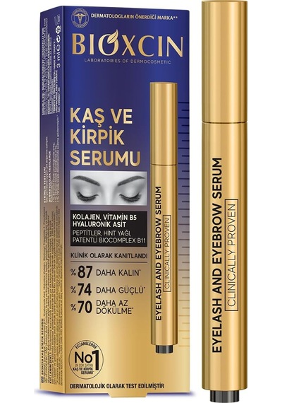 Kaş Ve Kirpik Serumu Biocomplex B11, Hyaluronik Asit, Hint Yağı Ve Peptit İçerikli Gürleştirici Ve Uzatı