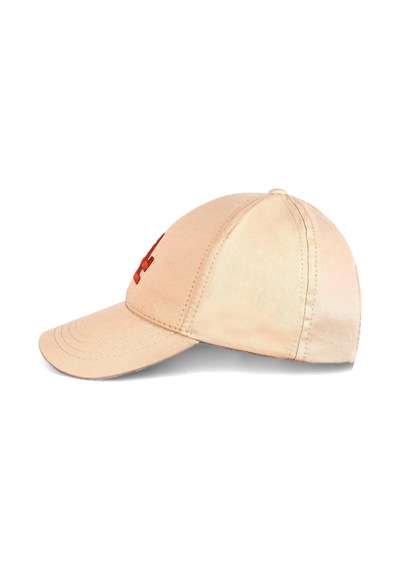 Unisex Bej Renk Kiremit Logo Beyzbol La Şapka - Standart Bej