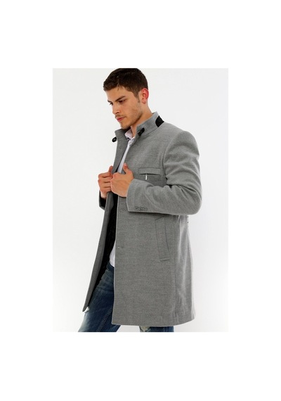 Plt8367 Dewberry Erkek Palto-Gri