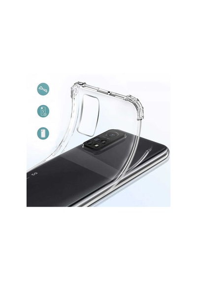 Xiaomi Mi 10t 5g - Mi 10t Pro 5g Kılıf Zore Nitro Anti Shock Silikon Kılıf Renksiz