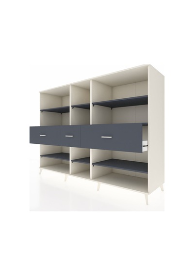 Kronos Dolap 9 Raflı 3 Çekmeceli 220x59x163 Aytaşı-antrasit Aytaşı-antrasit Kronos Dolap 9 Raflı 3 Çekmeceli 220x59x163 Aytaşı-antrasit Aytaşı-antrasit